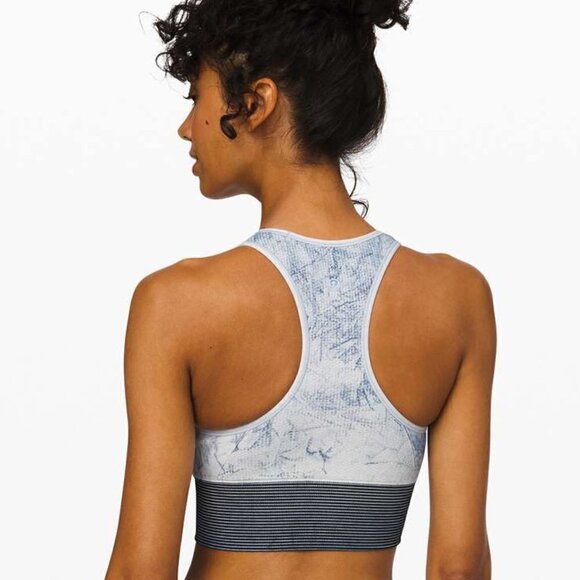 Lululemon Ebb to Train Bra *Wash - 6 White / Black / Luna - Picture 2 of 6